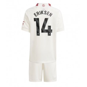 Manchester United Christian Eriksen #14 Rezervni Dres za Dječji 2023-24 Kratak Rukavima (+ kratke hlače)
